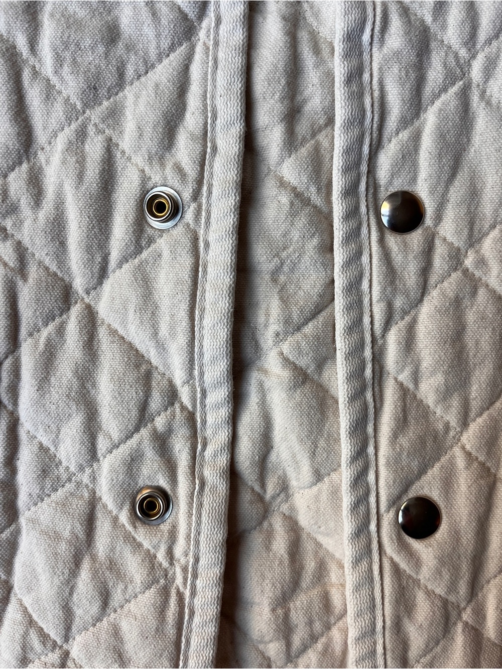 Quilted Utility Jacket in Cream - Lightweight Layer - Picture 6 of 13